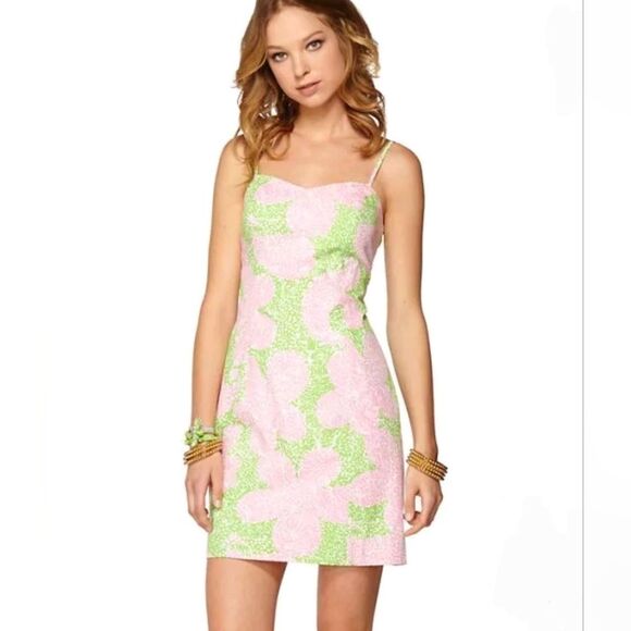 Lilly Pulitzer McCallum Limeade Cheat Ya Dress Size 00 - Picture 1 of 5